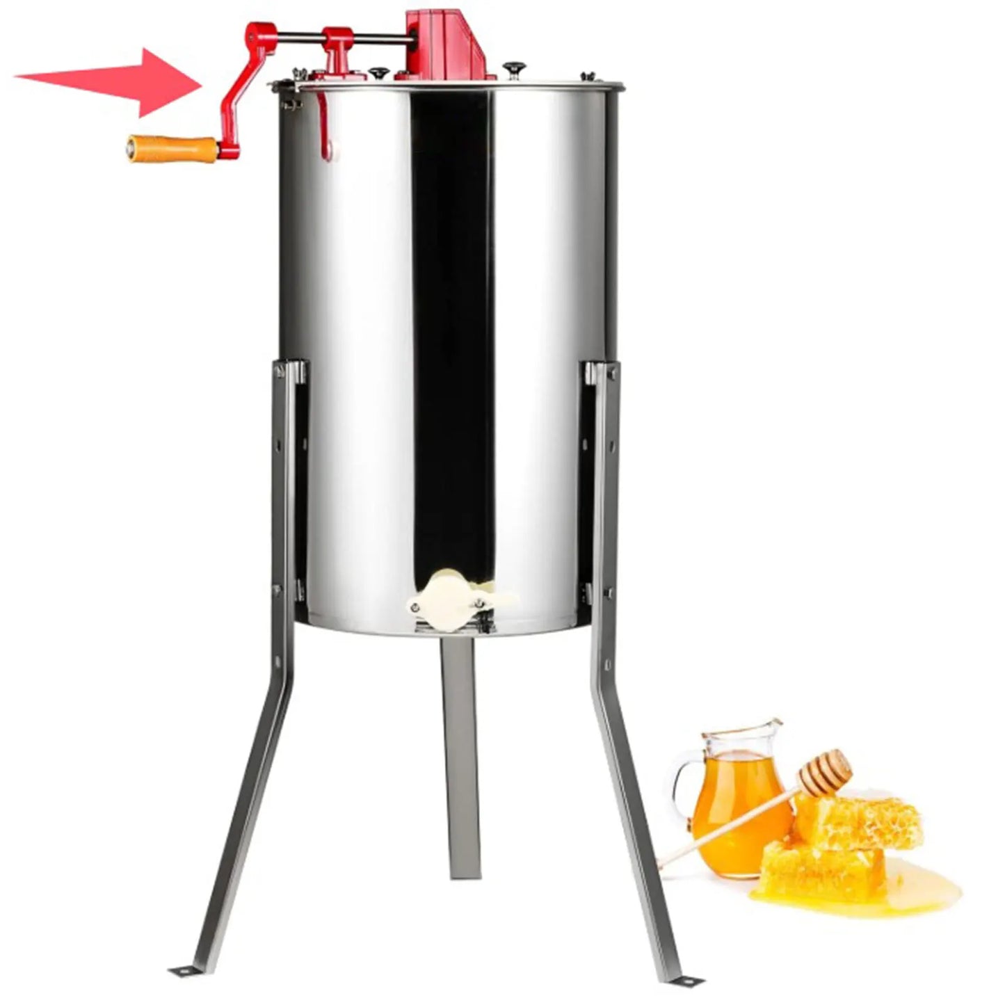 Honey Extractor Handle Replacement Professional Honey Dispenser Drive Gear Ergonomic Grip Beekeeping Tool Equipment Part Repair