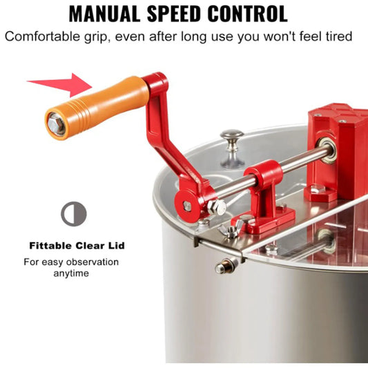 Honey Extractor Handle Replacement Professional Honey Dispenser Drive Gear Ergonomic Grip Beekeeping Tool Equipment Part Repair