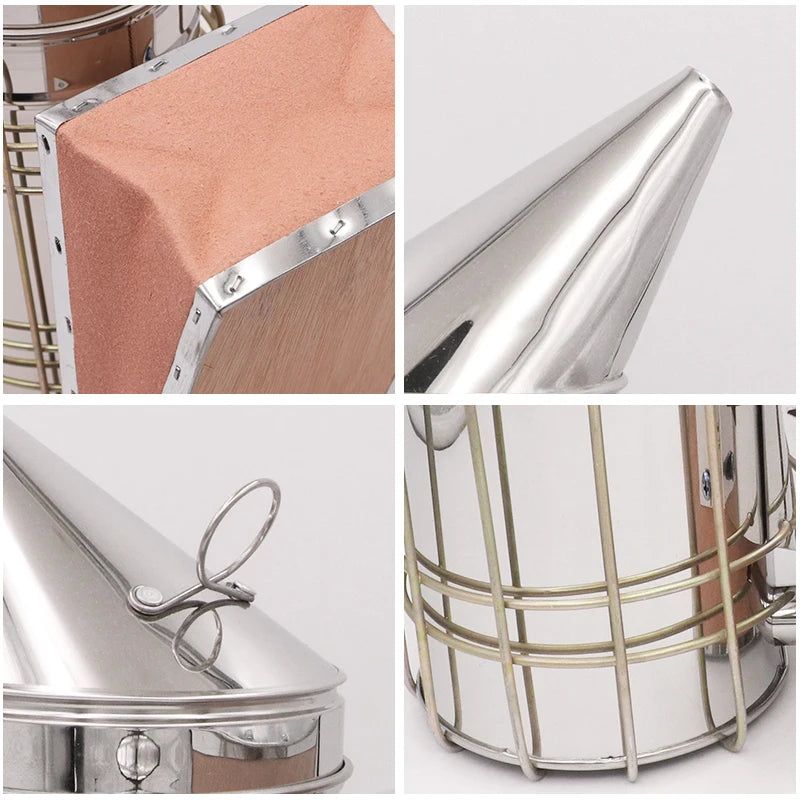 Beekeeping Smoker Stainless Steel Manual Bee Smoker Bee Smoke Release Tools Smoker Equipment Apiculture Beekeeping Tools