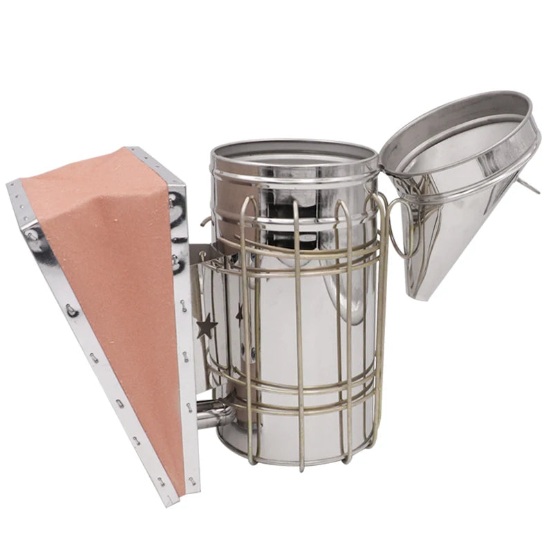 Beekeeping Smoker Stainless Steel Manual Bee Smoker Bee Smoke Release Tools Smoker Equipment Apiculture Beekeeping Tools
