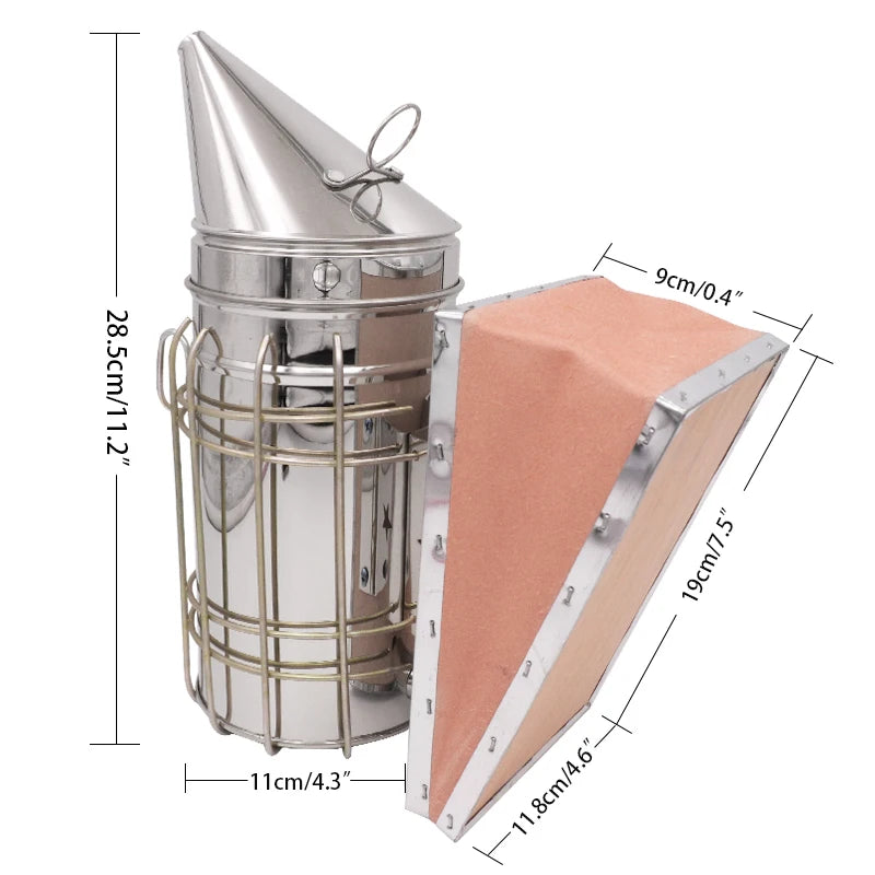 Beekeeping Smoker Stainless Steel Manual Bee Smoker Bee Smoke Release Tools Smoker Equipment Apiculture Beekeeping Tools